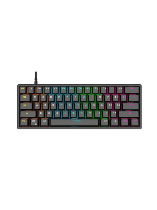 Bajeal G101 RGB Mechanical Gaming Keyboard 61 keys RED Switches, BLACK