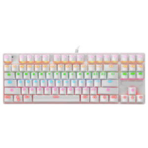 BAJEAL K100 Mechanical Keyboard Wired 87 Keys Snow White