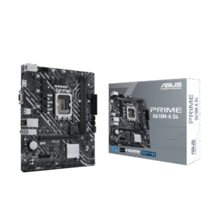 Asus Prime H610M-K D4 Mic ATX Motherboard, DDR4 Support, LGA 1700, PCIe 4.0