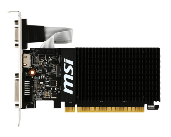 MSI Gaming GeForce GT 710 2GB GDRR3 64-bit HDCP Support DirectX 12 OpenGL 4.5 Single Fan Low Profile Graphics Card - Image 2