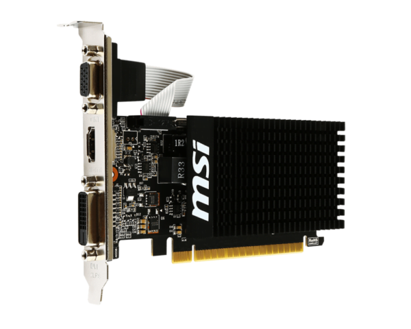 MSI Gaming GeForce GT 710 2GB GDRR3 64-bit HDCP Support DirectX 12 OpenGL 4.5 Single Fan Low Profile Graphics Card - Image 3