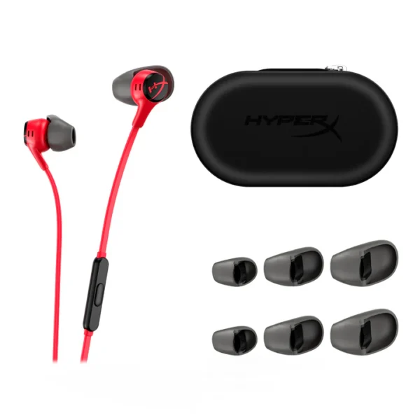 HYPERX CLOUD EARBUDS II 2 RED WITH MIC - Image 5
