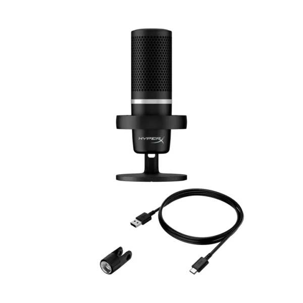 HyperX DuoCast – USB Microphone (Black) – RGB LightingHyperX DuoCast – USB Microphone (Black) – RGB Lighting - Image 6