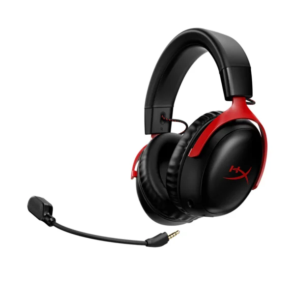 HyperX Cloud III Wireless – Gaming Headset For PC, PS5, PS4, Black/Red - Image 4