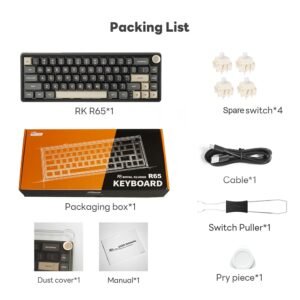 RK ROYAL KLUDGE R65 Wired Mechanical Gaming Keyboard 