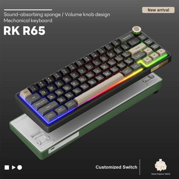 RK ROYAL KLUDGE R65 Wired Mechanical