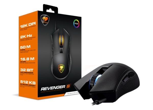 COUGAR REVENGER S DESIGN FOR GAMING ENTHUSIASTS MOUSE