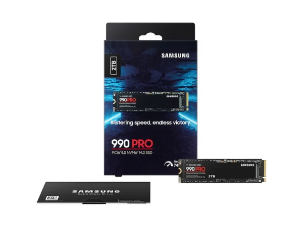 SAMSUNG 990 PRO SSD 2TB PCIe 4.0 M.2 2280 Internal Solid State Hard Drive