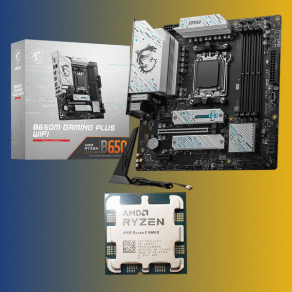Bundle MSI B650M GAMING PLUS WIFI Motherboard, mATX + CPU AMD Ryzen 5 9600X TRAY