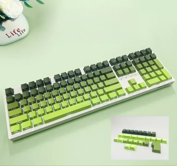 Keycap Set Gradient Green