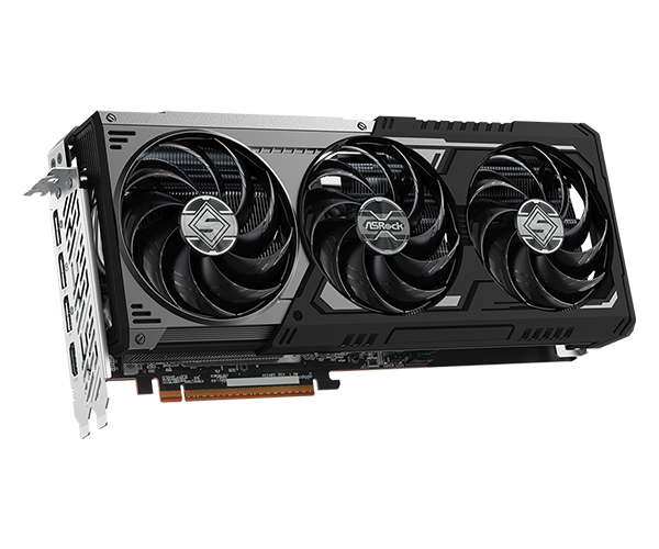 ASROCK AMD Radeon™ RX 9070 XT Steel Legend 16GB, BLACK