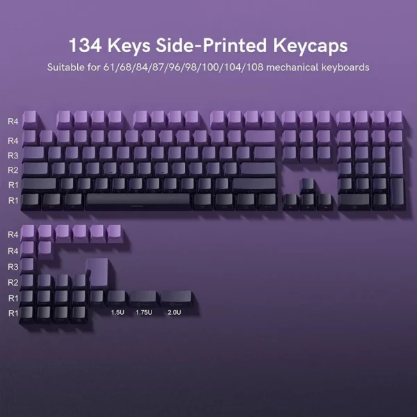 Keycap Set Gradient Purple