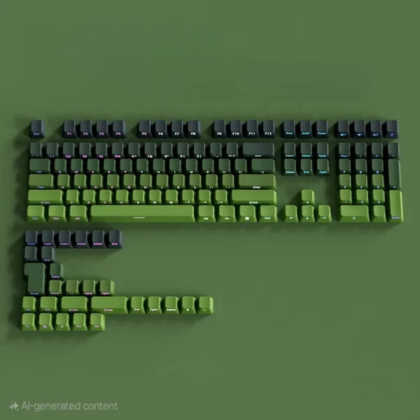 Keycap Set Gradient Green