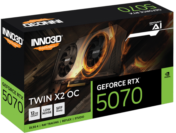 INNO3D GeForce RTX™ 5070 TWIN X2 12GB GDDR7 OC