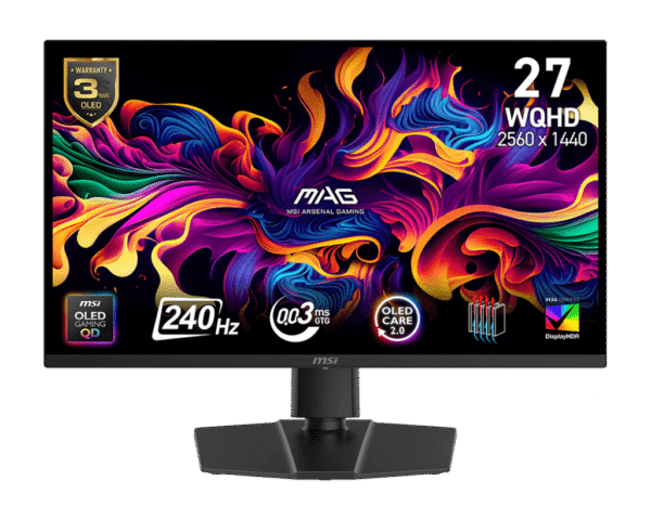 MSI MAG 273QP QD-OLED X24 26.5" 240Hz QHD OLED Gaming Monitor