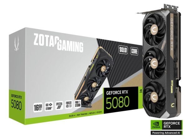 ZOTAC GAMING GeForce RTX 5080 SOLID CORE 16GB 256BIT GDDR7