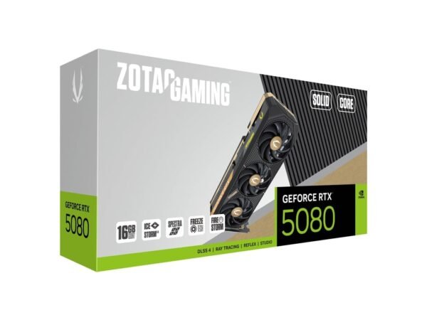 ZOTAC GAMING GeForce RTX 5080 SOLID CORE 16GB 256BIT GDDR7