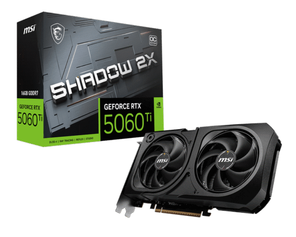 MSI GeForce RTX™ 5060 Ti 16G SHADOW 2X OC PLUS
