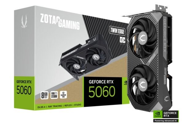 ZOTAC GAMING GeForce RTX 5060 TWIN EDGE OC 8GB GDDR7 128BIT