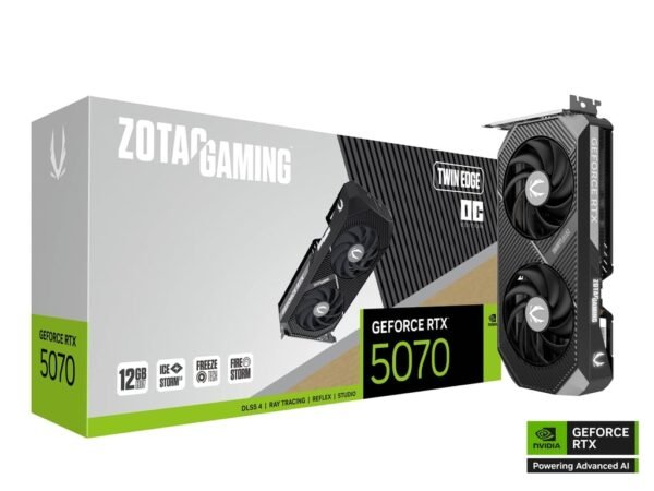 ZOTAC GAMING GeForce RTX 5070 Twin Edge OC 12GB 192BIT GDDR7