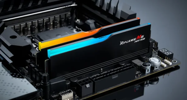 G.SKILL Ripjaws M5 Neo RGB Series (AMD Expo) DDR5 RAM 32GB (2x16GB) 6000MT/s, CL36-48-48-96, 1.25V Desktop Computer Memory UDIMM, Matte Black