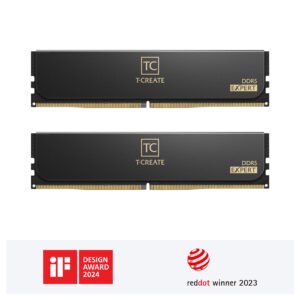 TEAMGROUP EXPERT DDR5 DESKTOP MEMORY 32GB(2x16GB) 6000MHz, CL38, 1.25V, BLACK 