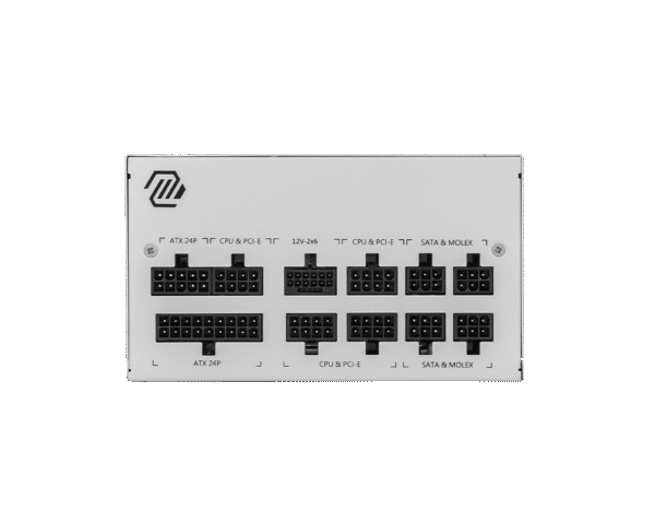 MSI MAG A850GL PCIE5 850W Power Supply, Full Modular, WHITE