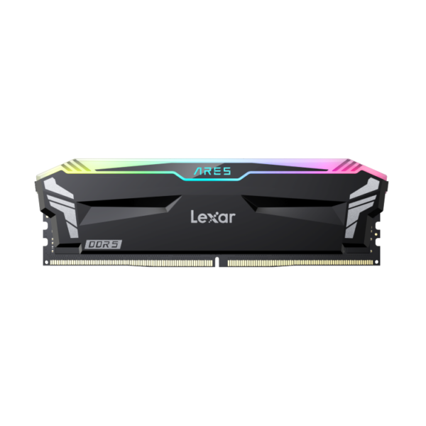 Lexar ARES RGB DDR5 32GB(2X16GB), 7200MHz, 1.40V Desktop Memory, BLACK