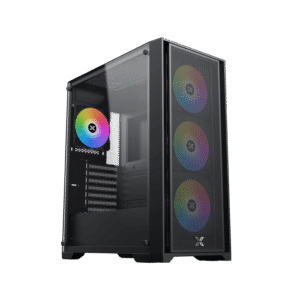 Xigmatek Gaming X II Gaming Case, E-ATX, 4PCS FIXED RGB FANS, BLACK