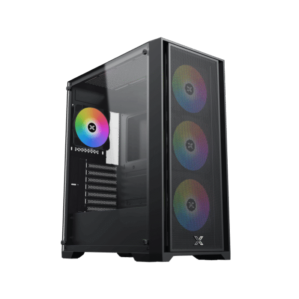 Xigmatek Gaming X II Gaming Case, E-ATX, 4PCS FIXED RGB FANS, BLACK