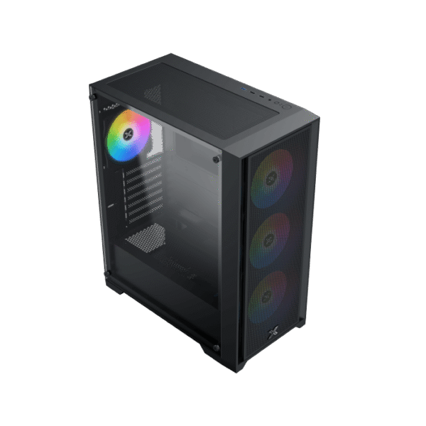 Xigmatek Gaming X II Gaming Case, E-ATX, 4PCS FIXED RGB FANS, BLACK