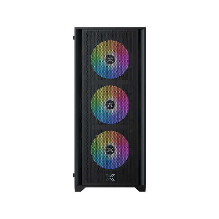 Xigmatek Gaming X II Gaming Case, E-ATX, 4PCS FIXED RGB FANS, BLACK