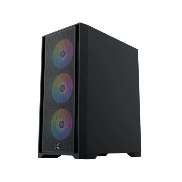 Xigmatek Gaming X II Gaming Case, E-ATX, 4PCS FIXED RGB FANS, BLACK