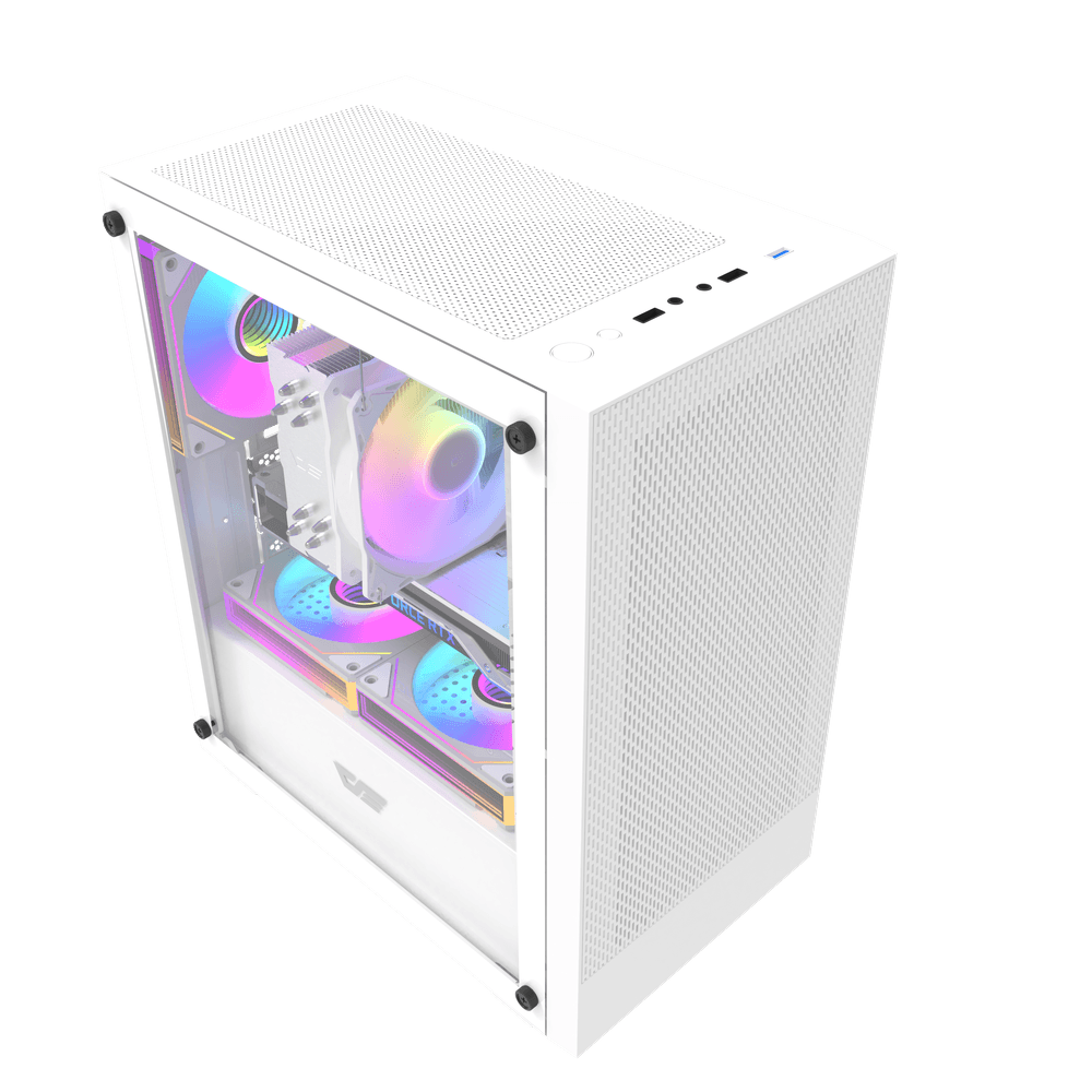 DarkFlash M305 M-ATX PC Case, WHITE