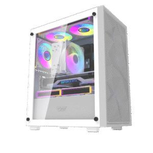 DarkFlash M305 Mesh M-ATX PC Case, WHITE