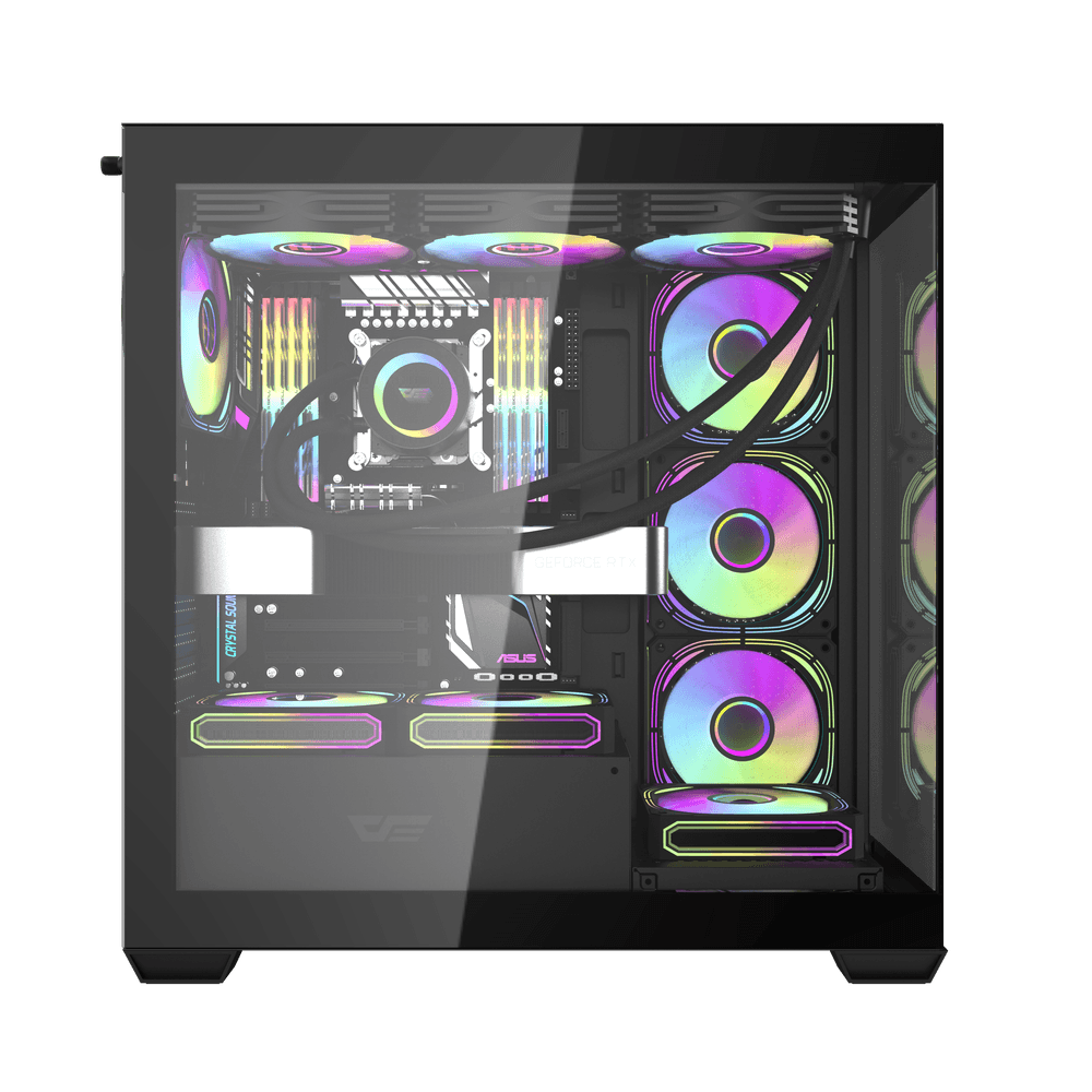 DarkFlash DS900W ATX PC Case, BLACK