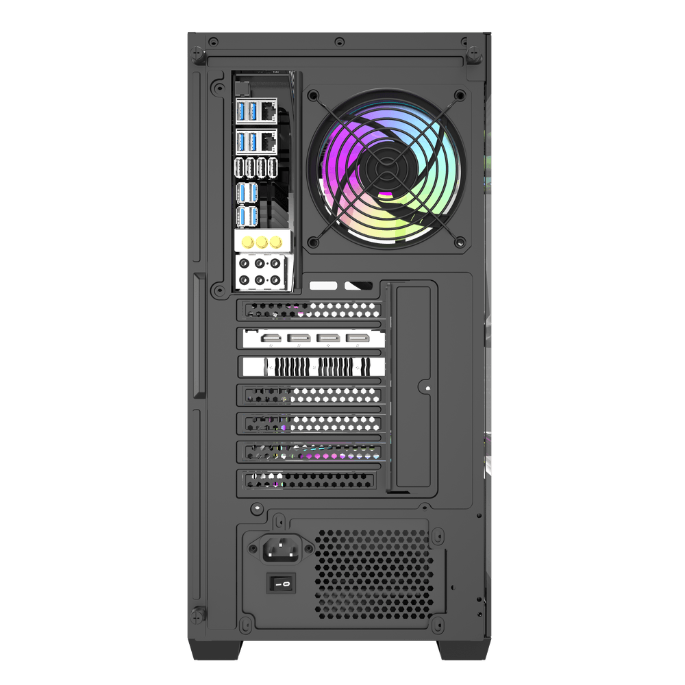 DarkFlash DS900W ATX PC Case, BLACK