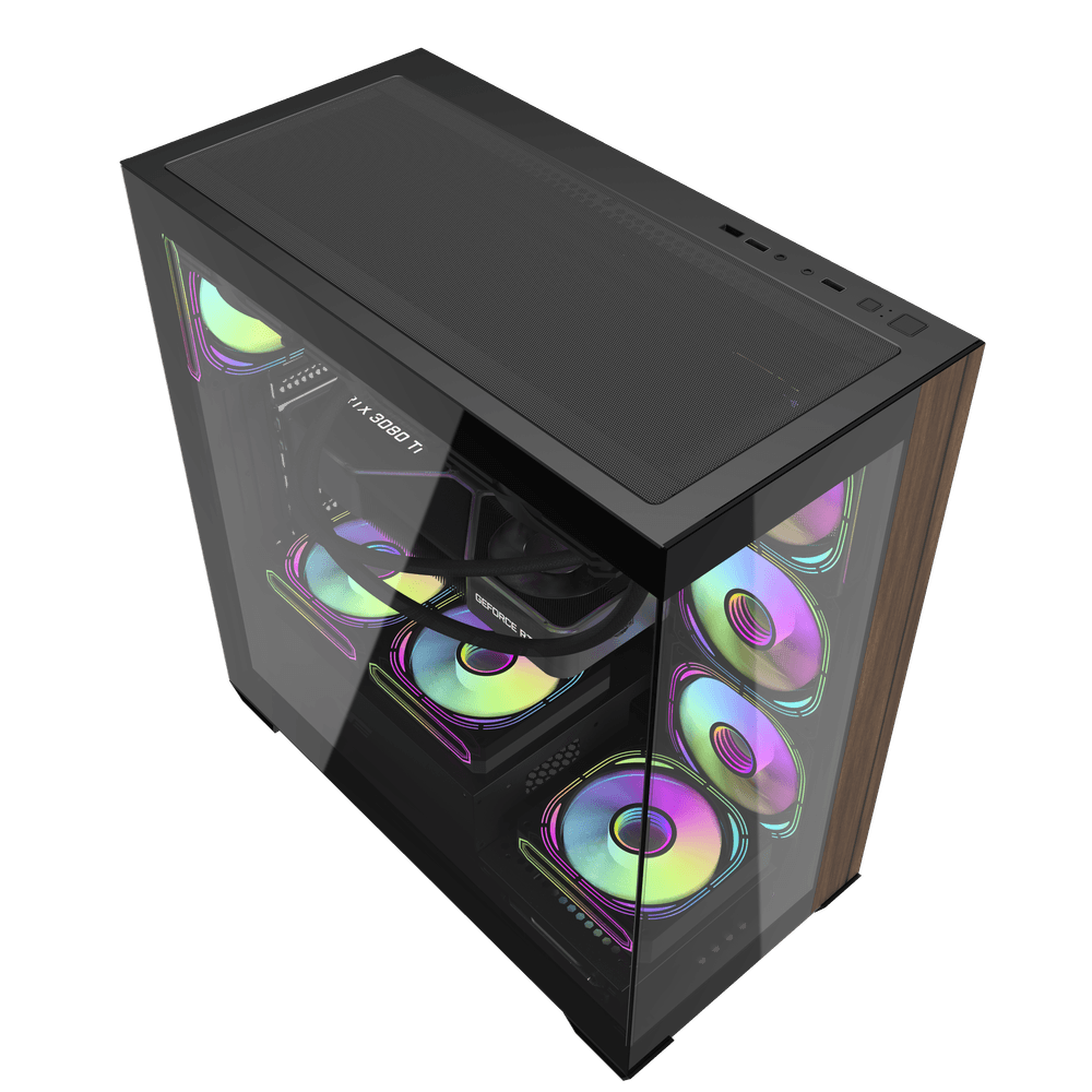 DarkFlash DS900W ATX PC Case, BLACK