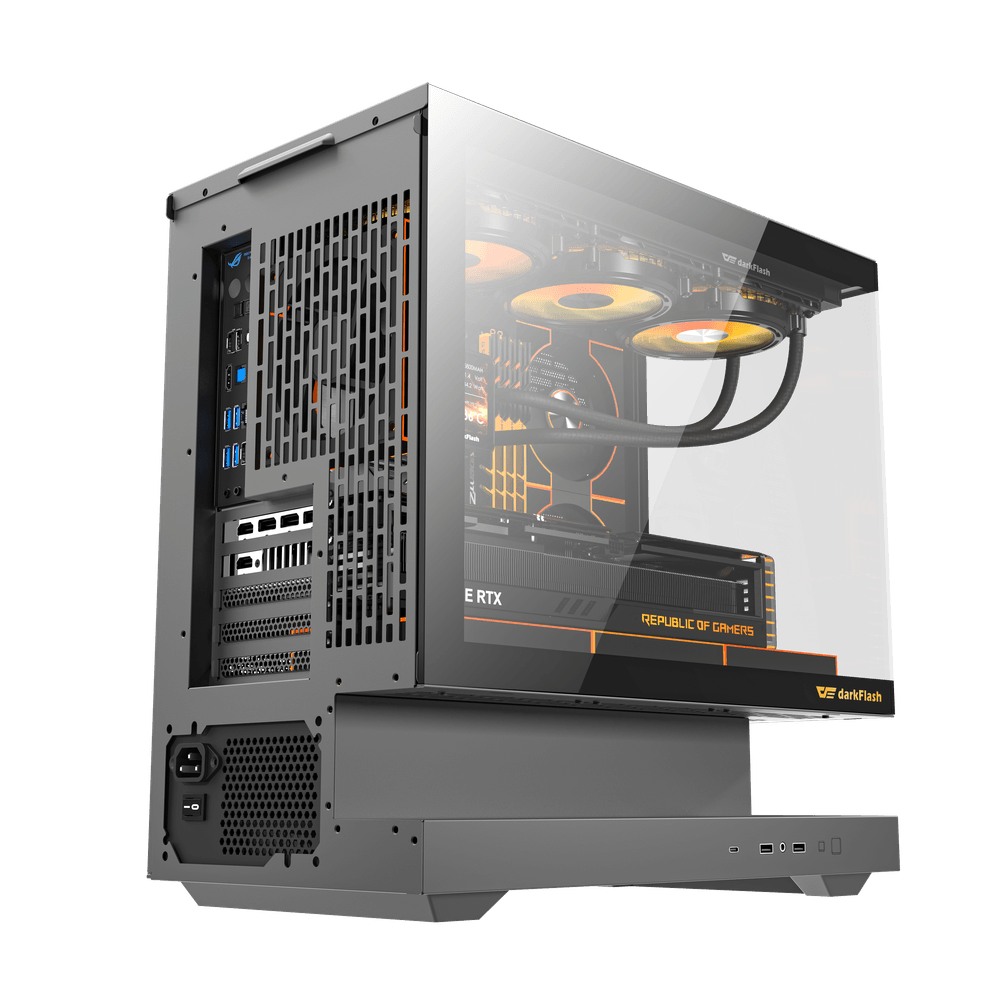 DarkFlash FLOATRON F1 M-ATX PC Case, BLACK