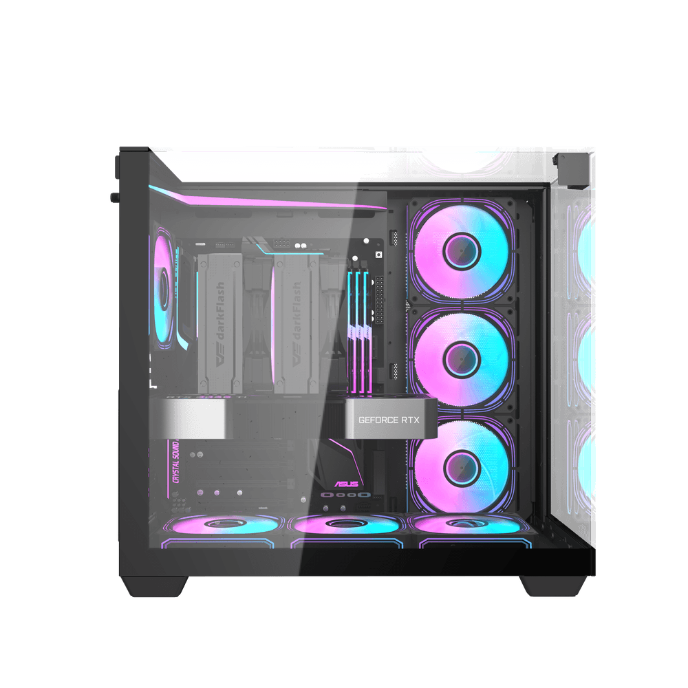 DarkFlash TH285 ATX PC Case, BLACK