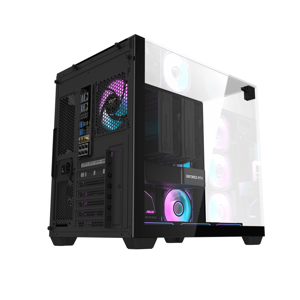 DarkFlash TH285 ATX PC Case, BLACK