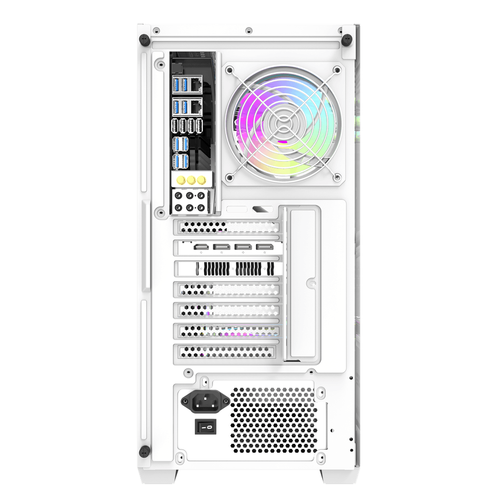 DarkFlash DS900W ATX PC Case, WHITE