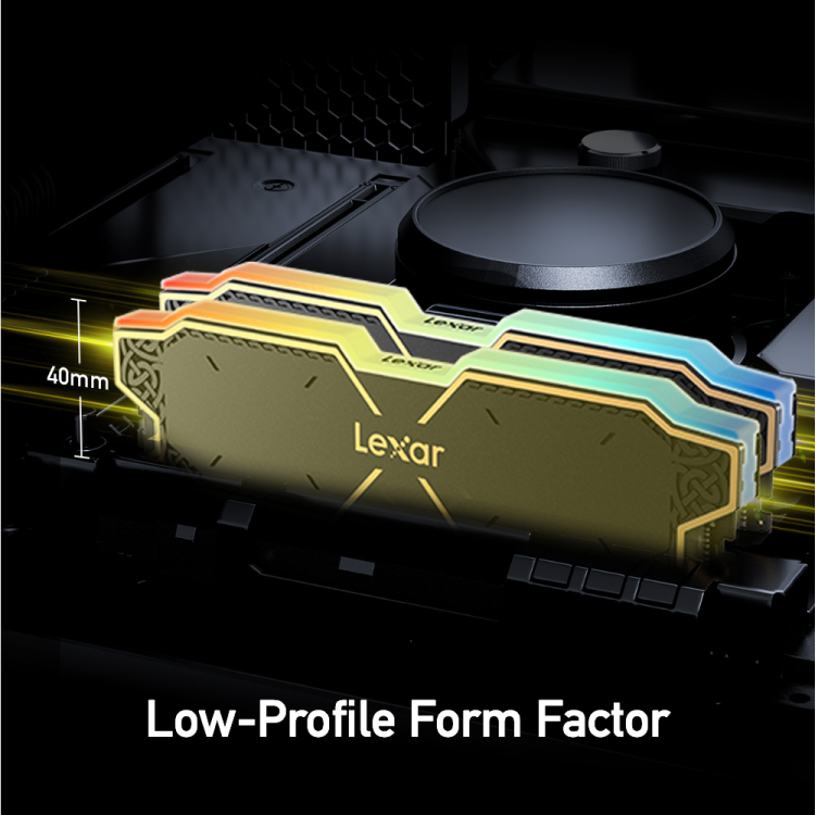 Lexar THOR 32GB(2x16GB) RGB DDR5 Desktop Memory, CL38, 6000MT/s, 1.35V, Support Intel XMP 3.0/AMD Expo